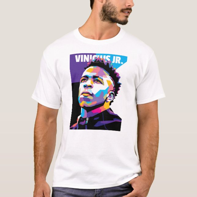 Vinicius Jr. i WPAP Stil T Shirt (Framsida)