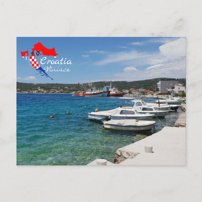 Vinišće, Kroatien | Dalmatien | Adriatiska havet Vykort (Framsida)