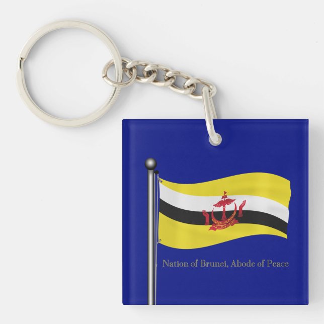 Vinka flagga av Brunei (Framsidan)