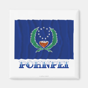 Vinka flagga av Pohnpei, med namn Magnet