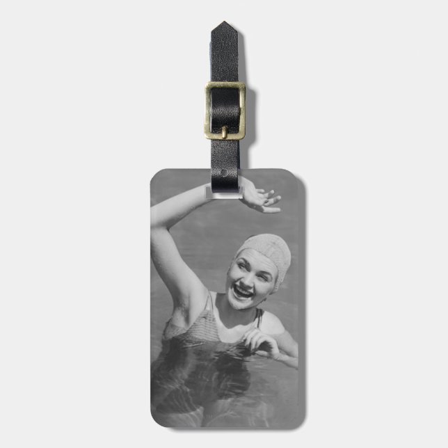 Vinka för kvinna bagagebricka (Vertikal Framsida)