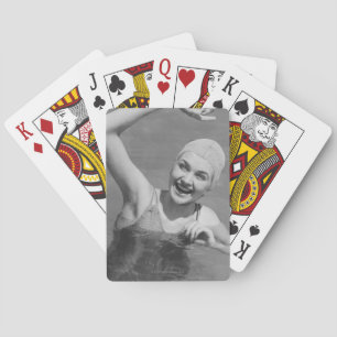 Vinka för kvinna casinokort