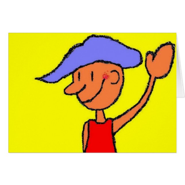 Vinka Hälsningskort (Framsidan Horizontal)