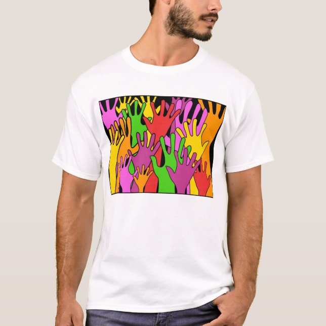Vinka händer t shirt (Framsida)