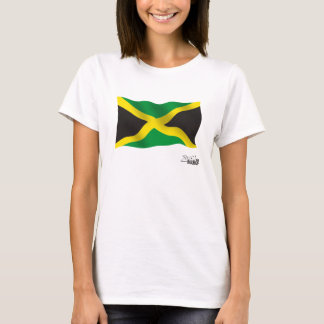 Vinka jamaikansk flagga tee shirt