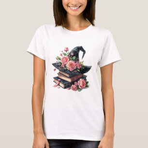 Vinka med Rosa ros bokstack T Shirt