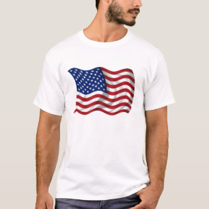 vinka US-amerikanska flaggan T-shirt