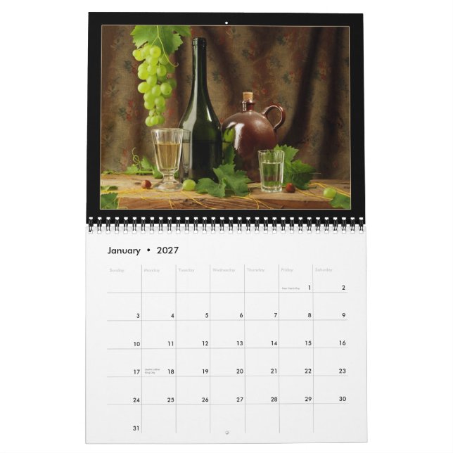 Vinkalender 2015 kalender (Jan 2027)