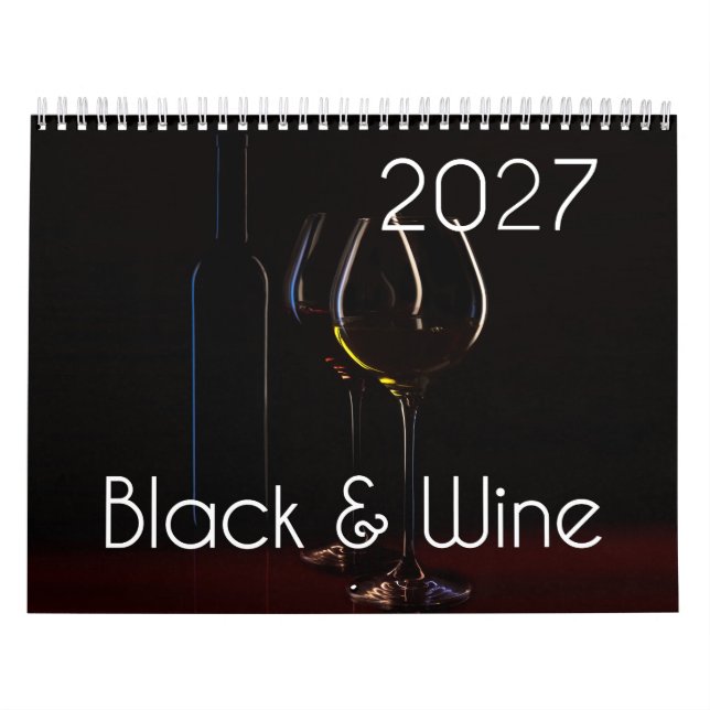 Vinkalendern 2027 - Svart & Vin  Kalender (Omslag)