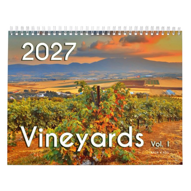 Vinkalendern på väggen - Vinodlingar, Vol. 1   Kalender (Omslag)