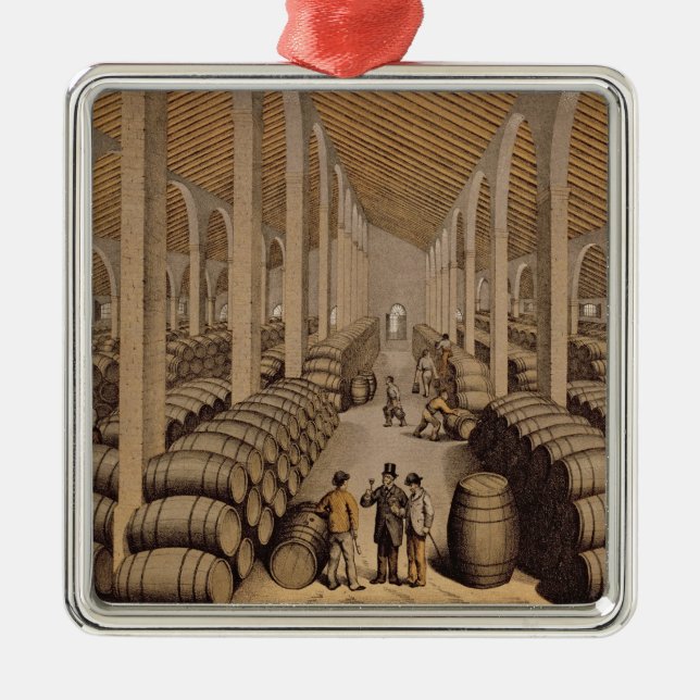 Vinkällare på Jerez de la Frontera Julgransprydnad Metall (Framsidan)