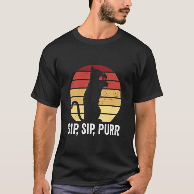 Vinkännande katt t shirt (Framsida)