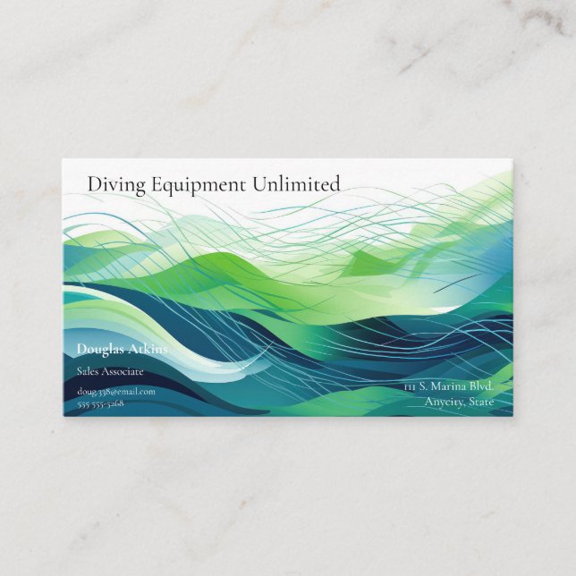 Vinkar abstrakt med färgstark utformning visitkort (Framsida)