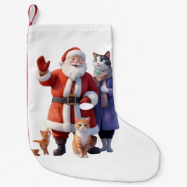 Vinkar adjö i snön liten julstrumpa