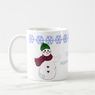 Vinkar adjö Snömannen Kaffemugg