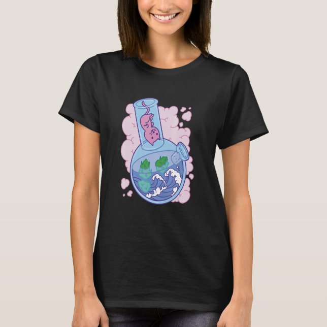 Vinkar Bong-katt T Shirt (Framsida)