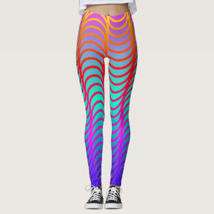 Vinkar damasker för regnbåge leggings