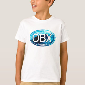 Vinkar den yttre banker för OBX Oval T Shirt