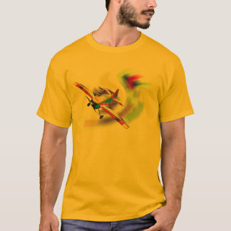 VINKAR DET AERO SPORTFLYGPLAN FÖR RC PÅ T-SHIRT