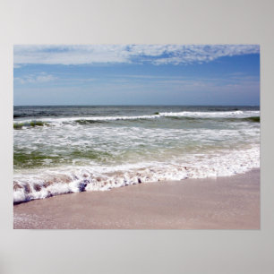 Vinkar krasch på Sandy Beach Poster