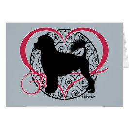 Vinkar lejon hjärta för den portugisiska hälsningskort