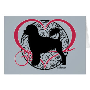 Vinkar lejon hjärta för den portugisiska hälsningskort