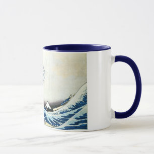"Vinkar underbaren" japansk målning vid Hokusai Mugg