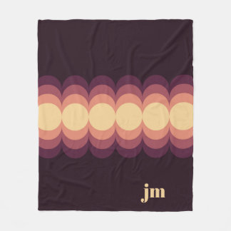 Vinkar utformning av beige, rosa och lila fleecefilt