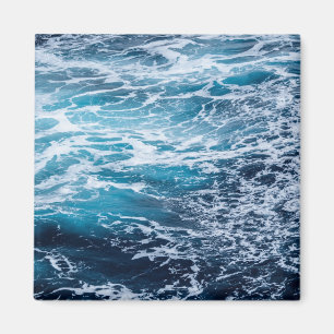 Vinkara blå Oceanen Sommarbuss Magnet