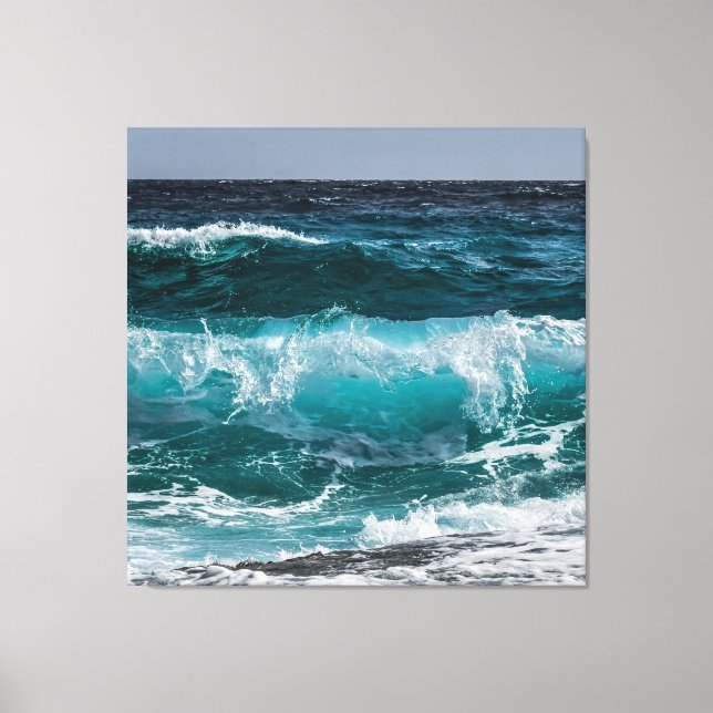 Vinkara blåhavsområdet canvastryck (Framsida)