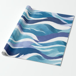 Vinkara blåhavsområdet | Modern Förenklad vattenfä Presentpapper