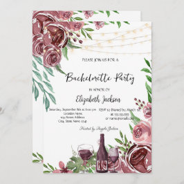 Vinkara burgunderrosor möhippa inbjudningar