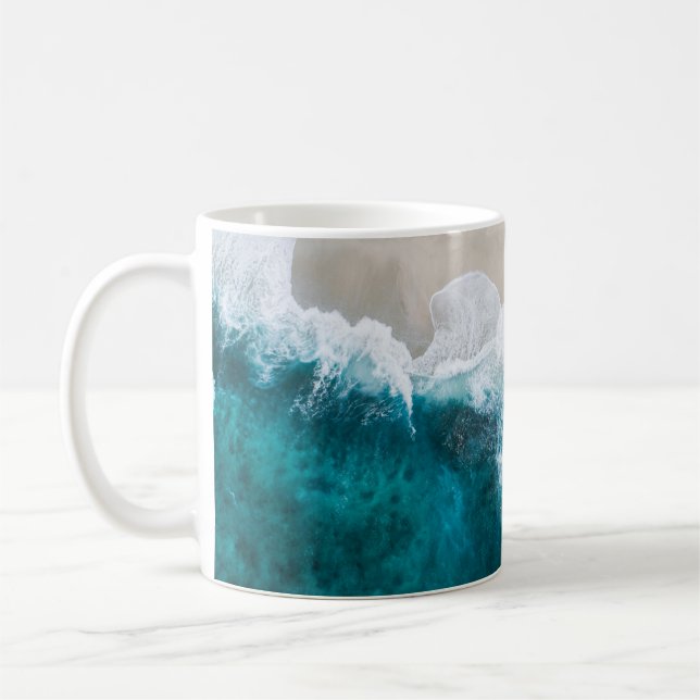 Vinkara havet - Maldiverna Shore Kaffemugg (Vänster)