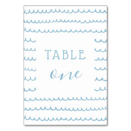 Vinkara havets Nautical Pojke eller Kid Birthday Bordsnummer