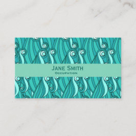 Vinkara havsområdet mönster, det moderna trendiget visitkort