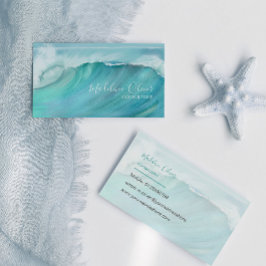 Vinkara havsviken Travel Blue Modern Visitkort