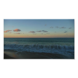 Vinkara kraschar vid Sunset Beach Ligcape Fototryck