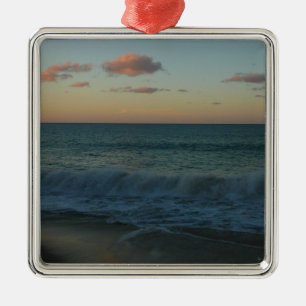 Vinkara kraschar vid Sunset Beach Ligcape Julgransprydnad Metall