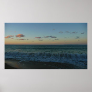 Vinkara kraschar vid Sunset Beach Ligcape Poster