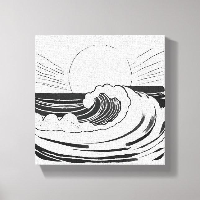 Vinkara oceanen canvastryck (Framsida)