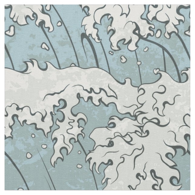 Vinkara oceanen tyg (Närbild)