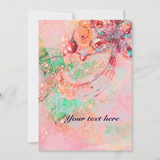 VINKARA RUBY, ljusblå blåblå rosa guld-gnistor (Framsida)