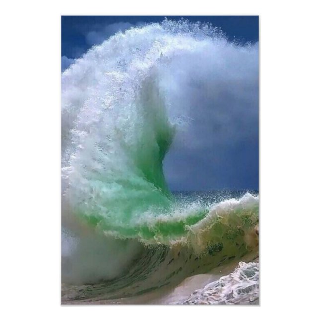 vinkara stora blåhavet fototryck (Framsidan)