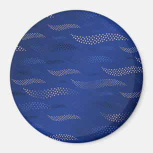 Vinkara tigern (stiliserad mönster) 2 magnet