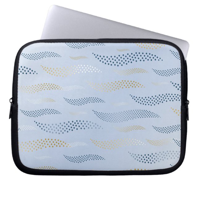 Vinkara tigern (stiliserad mönster) 4 laptop fodral (Framsidan)