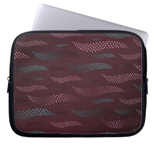 Vinkara tigern (stiliserad mönster) 6 laptop fodral