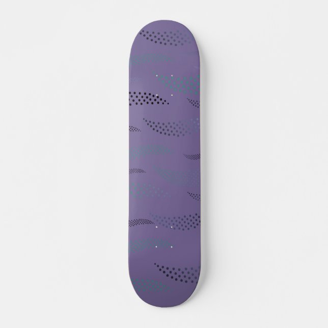 Vinkara tigern (stiliserad mönster) 9 mini skateboard bräda 18,5 cm (Framsida)