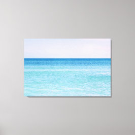 Vinkara tropisk strand av Aqua Teal Lavender Ocean Canvastryck