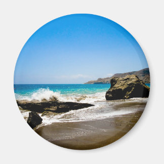 Vinkarare krasch på stranden magnet