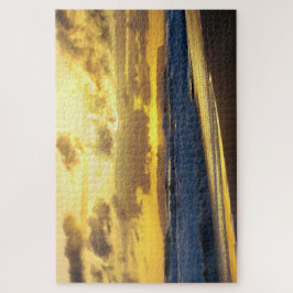 Vinkarare-kraschen på Kauai Beach vid Sunset, Hawa Pussel